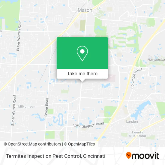 Termites Inspection Pest Control map