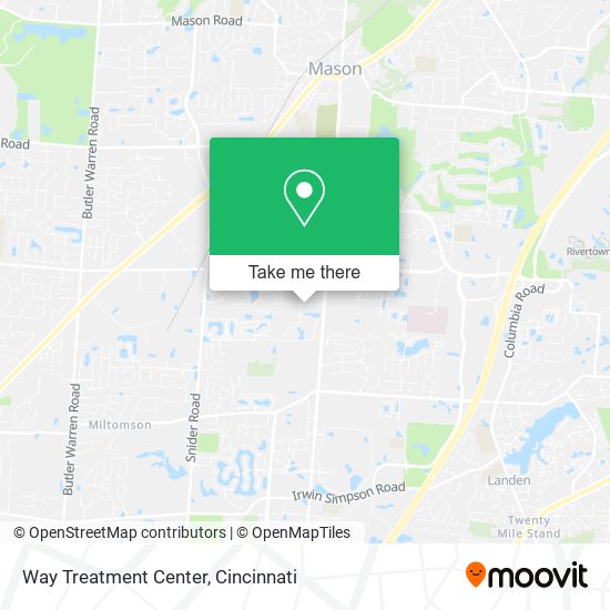 Way Treatment Center map