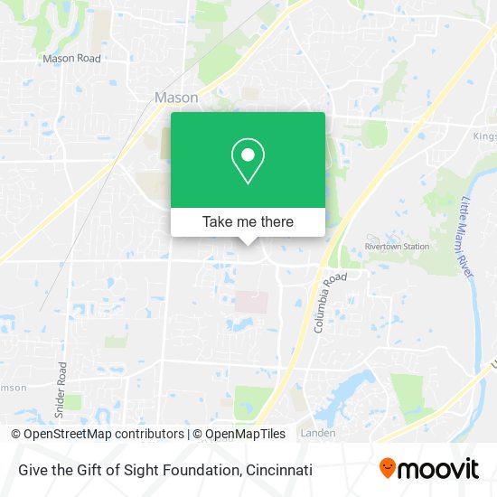 Give the Gift of Sight Foundation map