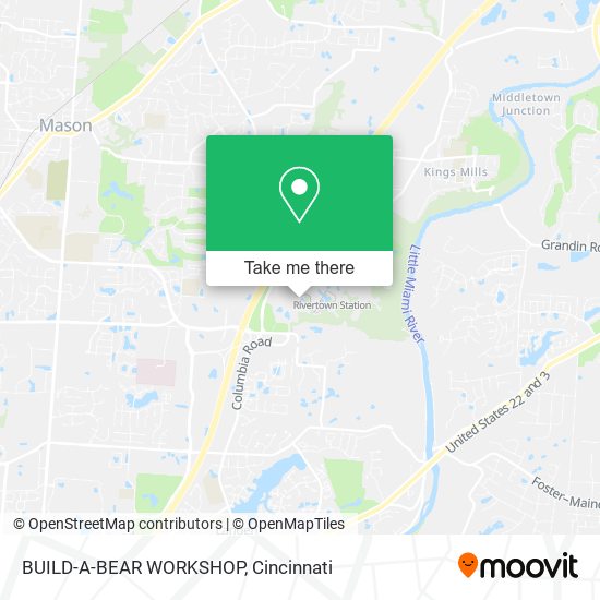 Mapa de BUILD-A-BEAR WORKSHOP