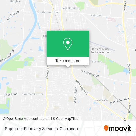 Sojourner Recovery Services map