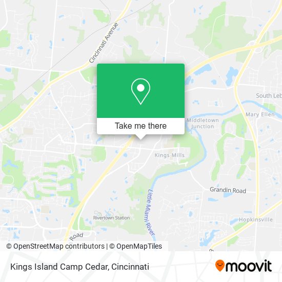 Kings Island Camp Cedar map