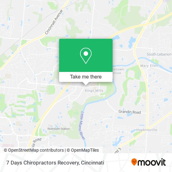 Mapa de 7 Days Chiropractors Recovery