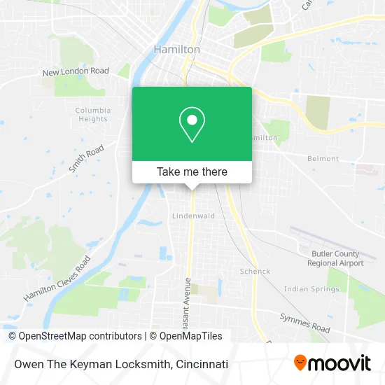 Owen The Keyman Locksmith map