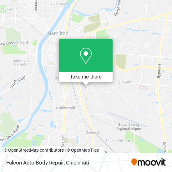 Falcon Auto Body Repair map