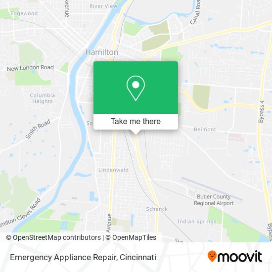 Mapa de Emergency Appliance Repair