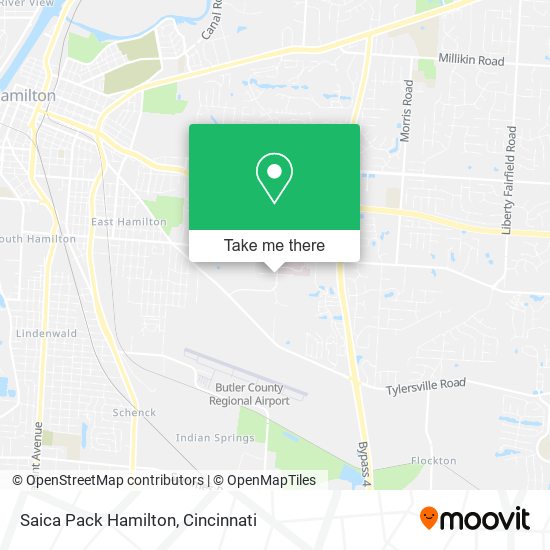 Saica Pack Hamilton map