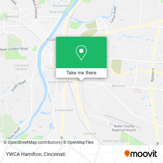 Mapa de YWCA Hamilton