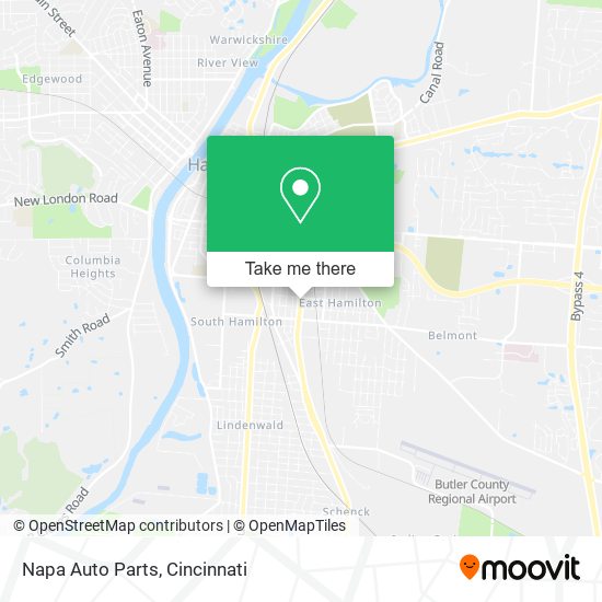 Mapa de Napa Auto Parts