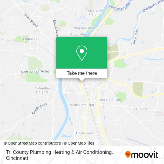 Tri County Plumbing Heating & Air Conditioning map