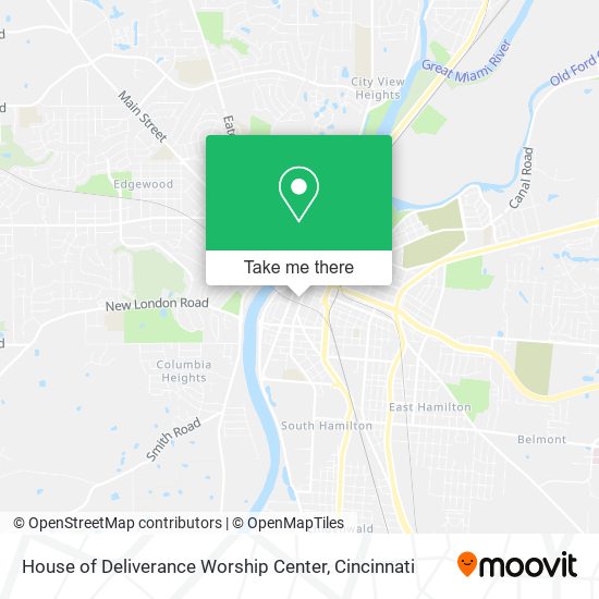 Mapa de House of Deliverance Worship Center