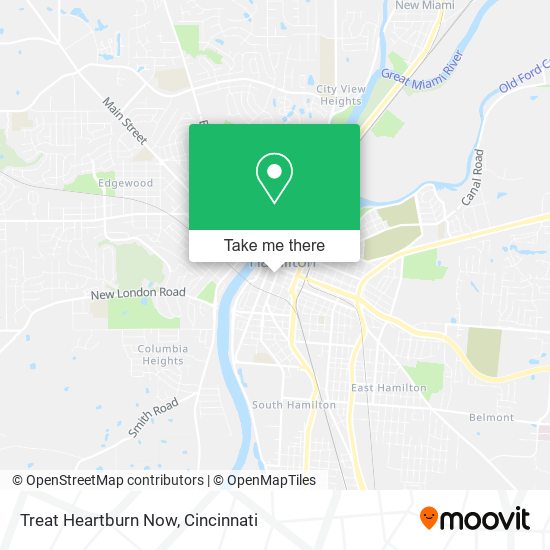 Treat Heartburn Now map