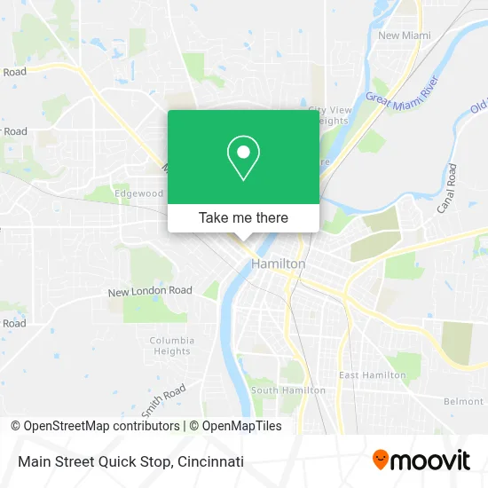 Main Street Quick Stop map