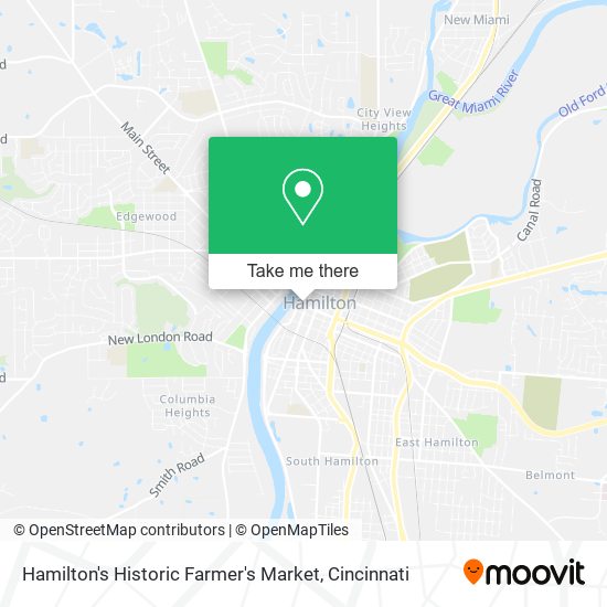 Hamilton's Historic Farmer's Market map