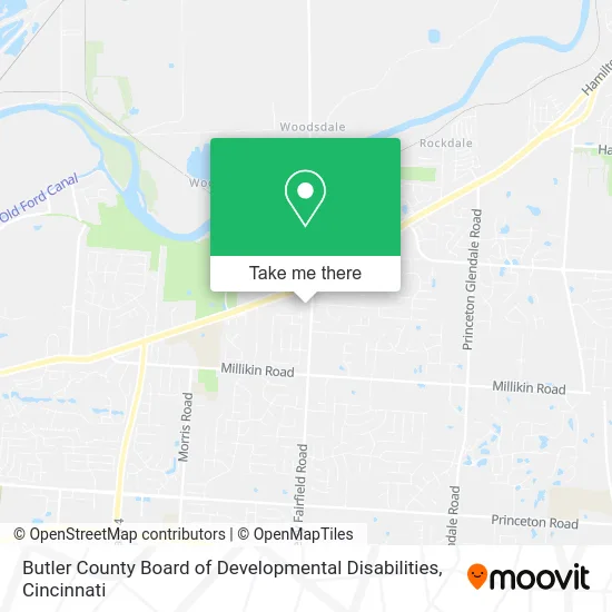 Butler County Board of Developmental Disabilities map