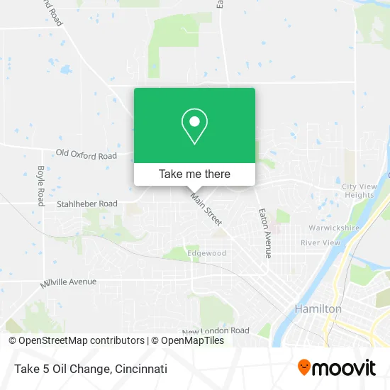 Take 5 Oil Change map
