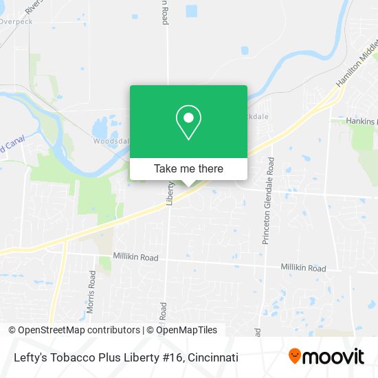 Lefty's Tobacco Plus Liberty #16 map