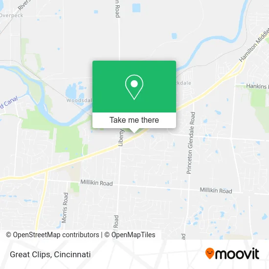 Great Clips map