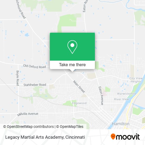 Mapa de Legacy Martial Arts Academy