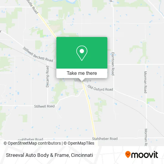Streeval Auto Body & Frame map