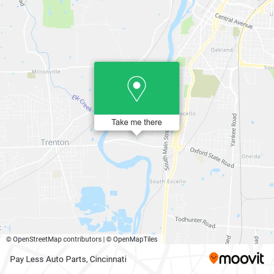 Pay Less Auto Parts map