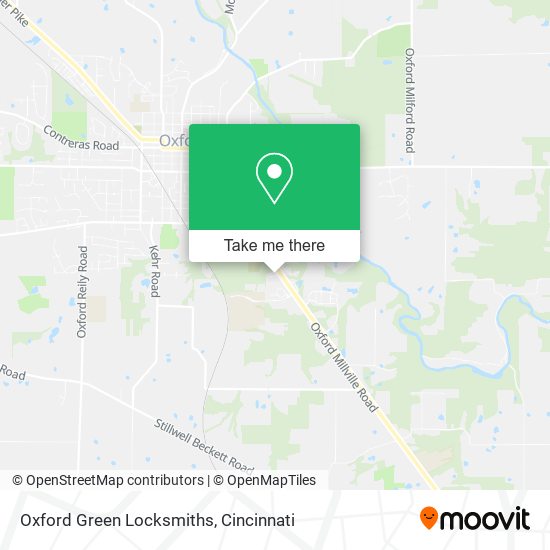 Oxford Green Locksmiths map