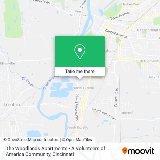 The Woodlands Apartments - A Volunteers of America Community map