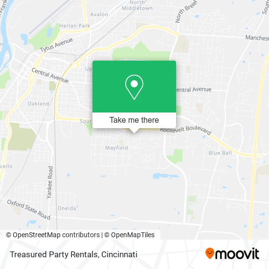 Treasured Party Rentals map