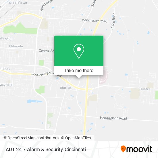 ADT 24 7 Alarm & Security map