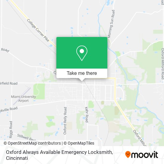 Mapa de Oxford Always Available Emergency Locksmith