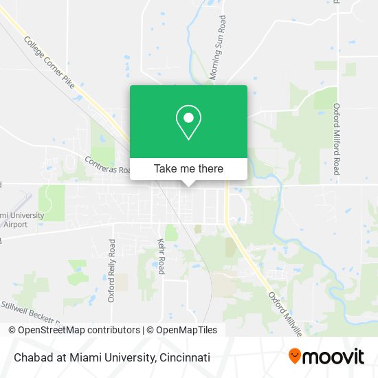 Chabad at Miami University map