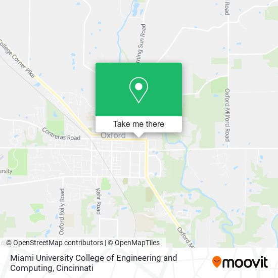 Miami University College of Engineering and Computing map