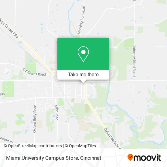 Miami University Campus Store map