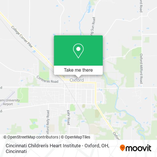 Cincinnati Children's Heart Institute - Oxford, OH map
