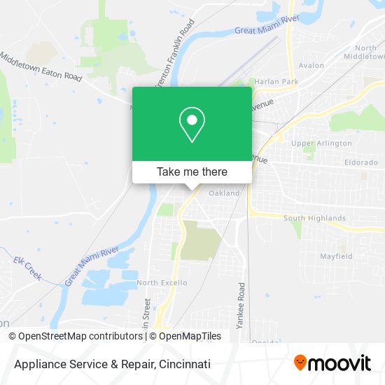 Appliance Service & Repair map