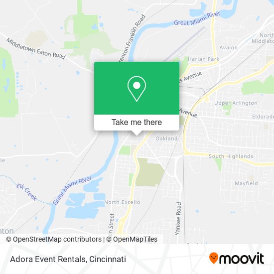 Mapa de Adora Event Rentals