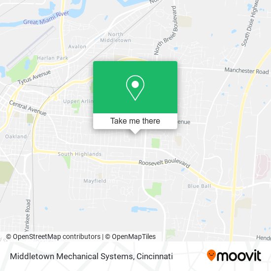Middletown Mechanical Systems map