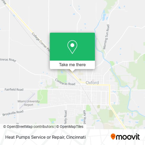 Heat Pumps Service or Repair map