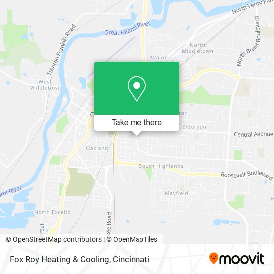 Fox Roy Heating & Cooling map