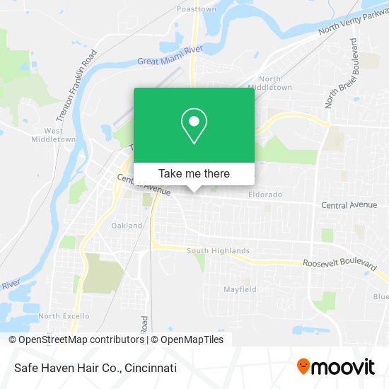 Safe Haven Hair Co. map