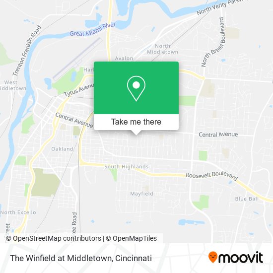 The Winfield at Middletown map