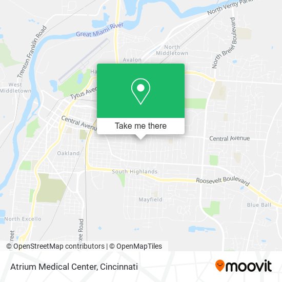 Atrium Medical Center map