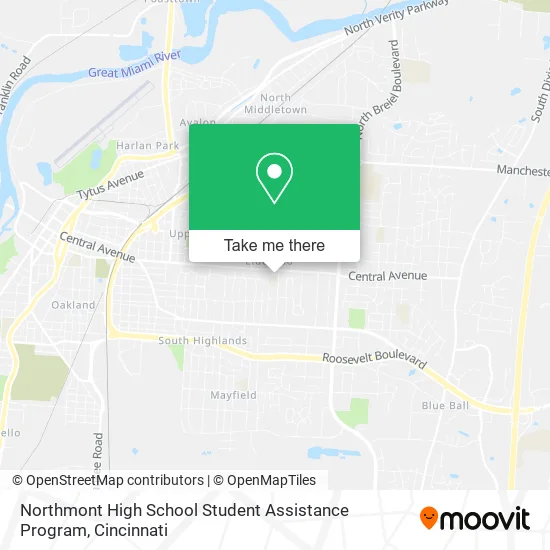 Northmont High School Student Assistance Program map