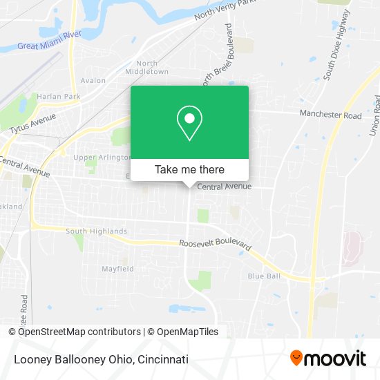 Looney Ballooney Ohio map