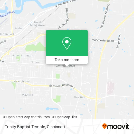 Trinity Baptist Temple map