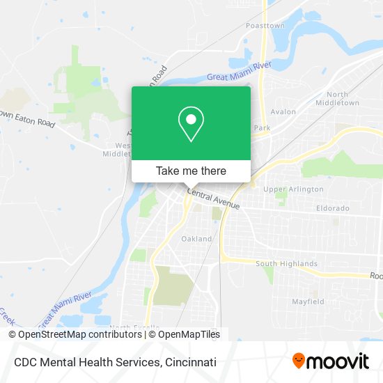 Mapa de CDC Mental Health Services