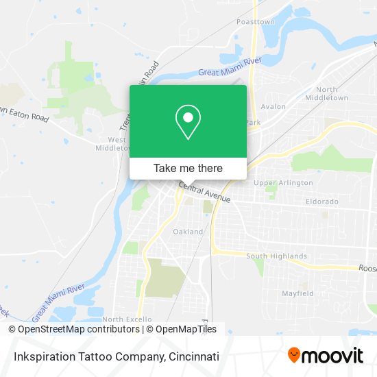 Inkspiration Tattoo Company map