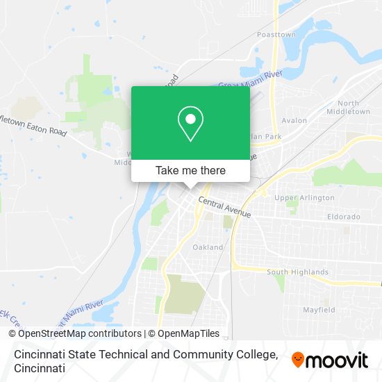 Cincinnati State Technical and Community College map