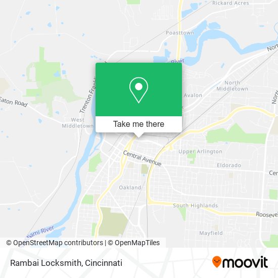 Rambai Locksmith map