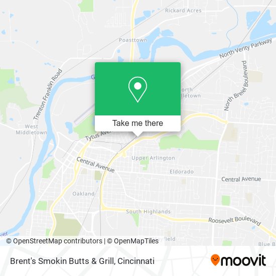 Mapa de Brent's Smokin Butts & Grill